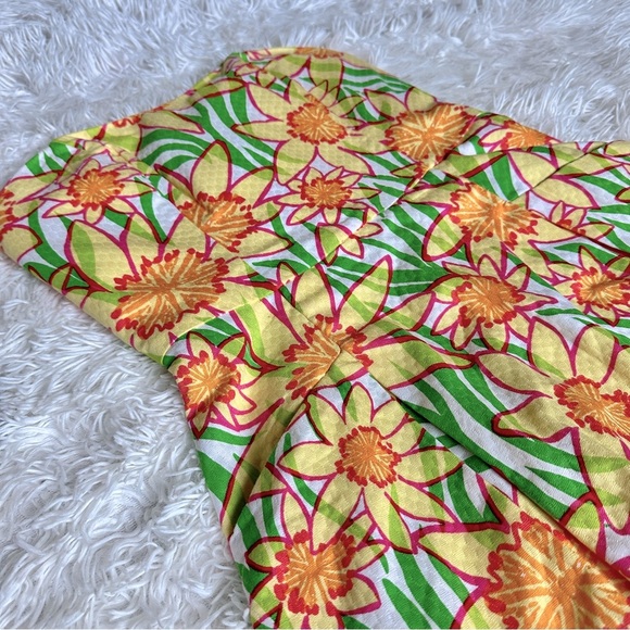 Lilly Pulitzer Strapless Blossom Dress Size 0 |Floral Fit & Flare | Summer Party - Picture 10 of 16